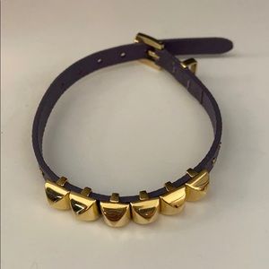 Purple Leather Michael Kors Bracelet
